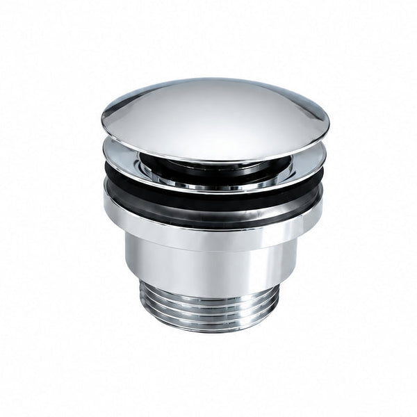 Bonde clic-clac universelle chromée pour lavabo et vasque