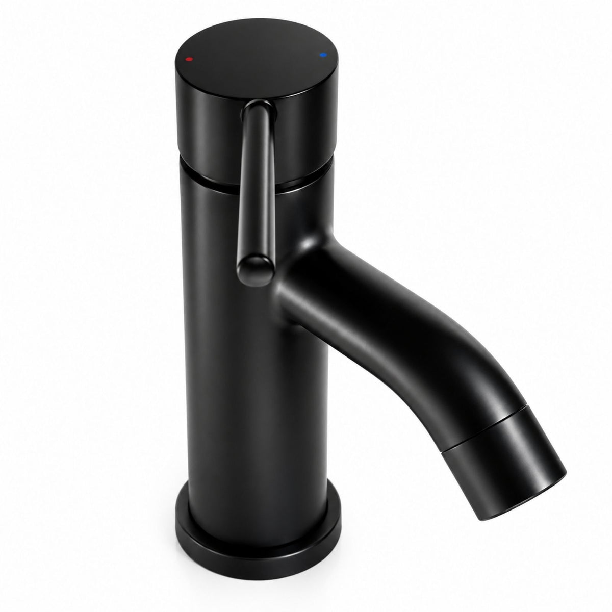Mitigeur lavabo design Noma noir - vue du dessus