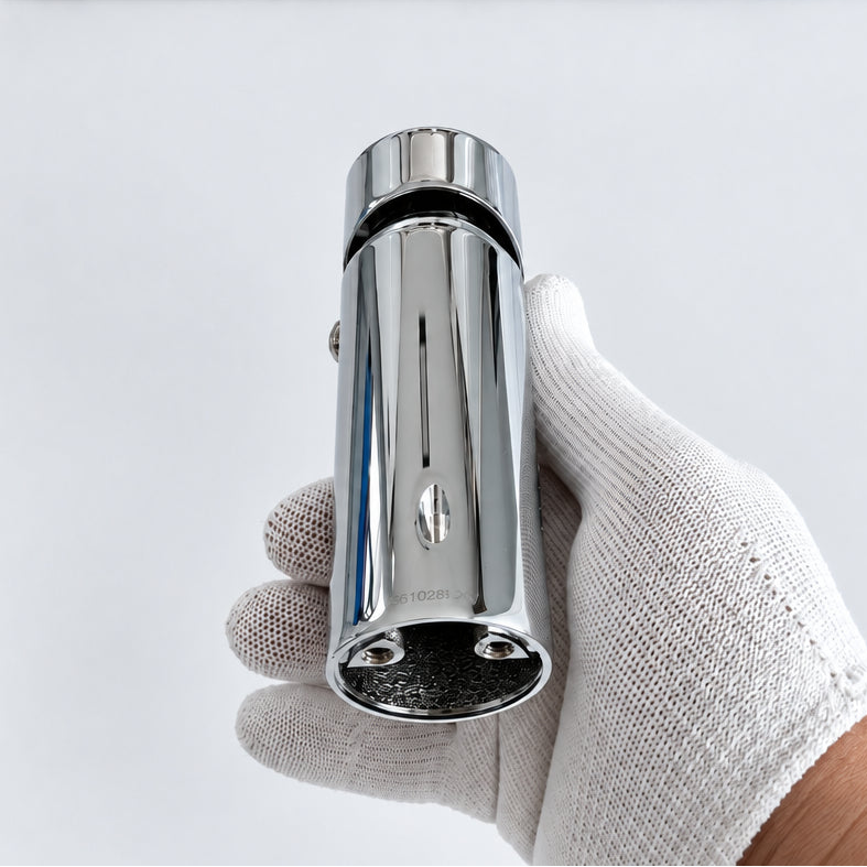 Vue arrière réelle du mitigeur lavabo Paffoni BLU075 chromé