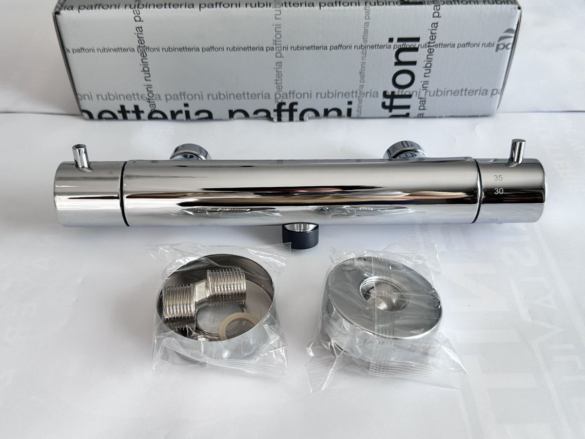 Vue réelle du mitigeur thermostatique Paffoni Light LIQ168 chromé