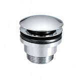 Bonde clic-clac universelle chromée pour lavabo et vasque
