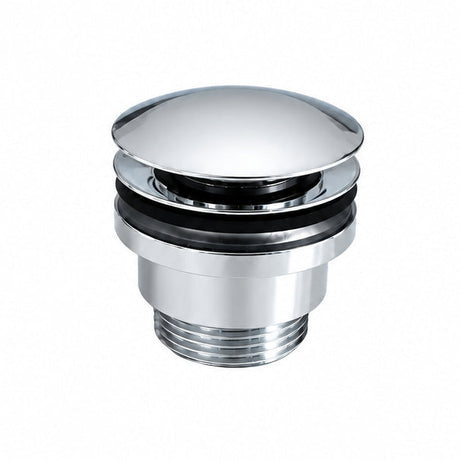 Bonde clic-clac universelle chromée pour lavabo et vasque