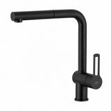 Mitigeur cuisine Paffoni RIN185 noir mat avec douchette extractible