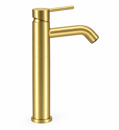Mitigeur lavabo haut Noma XL doré - autre angle