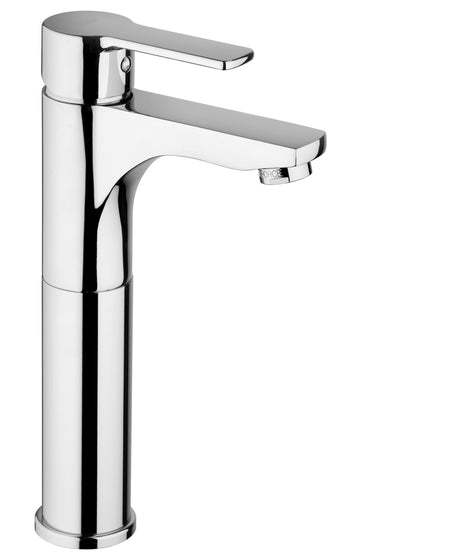 Mitigeur lavabo haut Paffoni RED071 chromé sur fond blanc