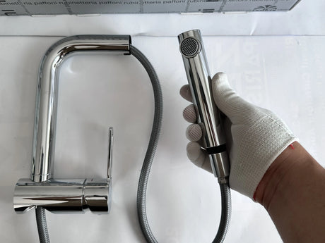 Douchette extractible du mitigeur cuisine Paffoni RIN185 chromé